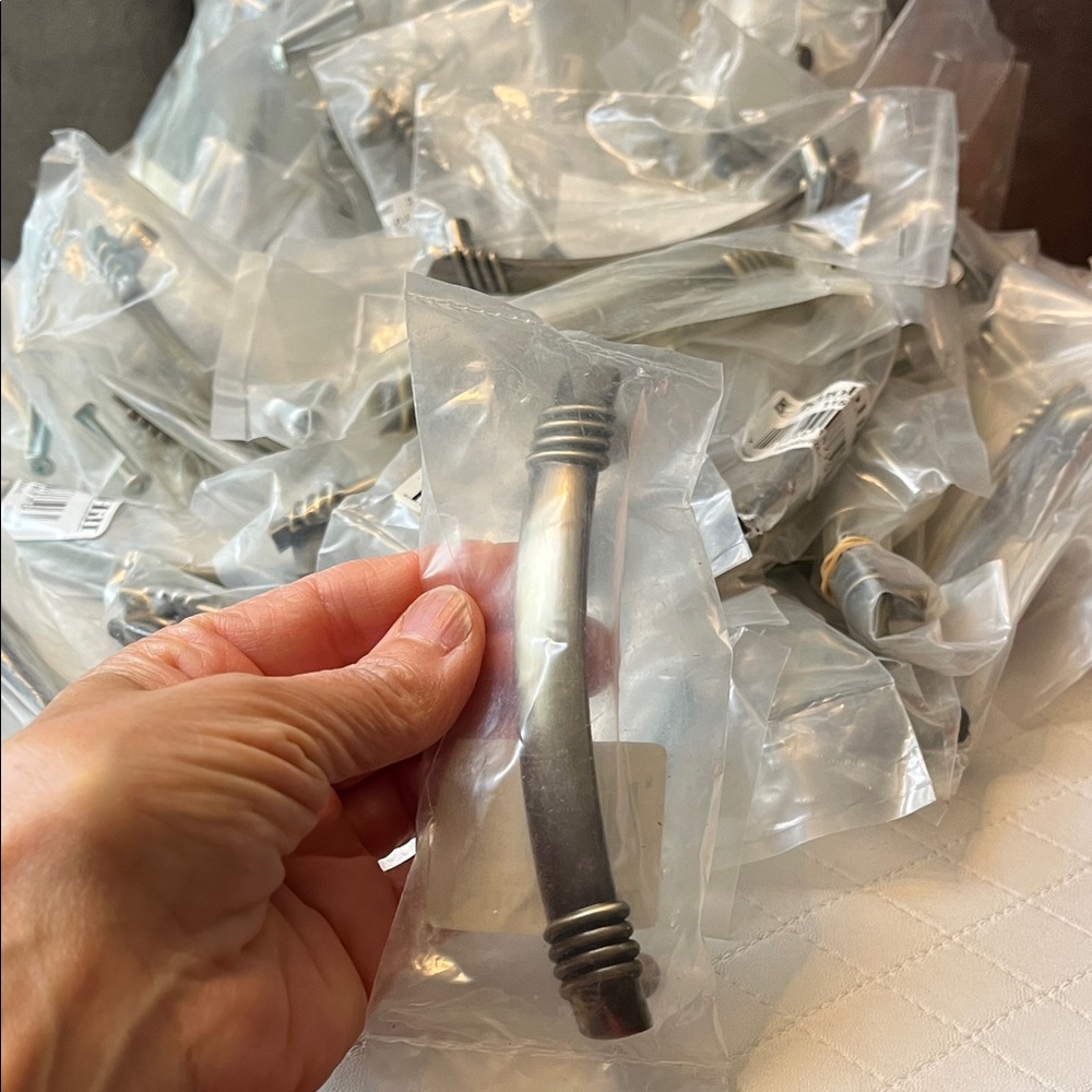 Silver Cabinet Handle by knob hill